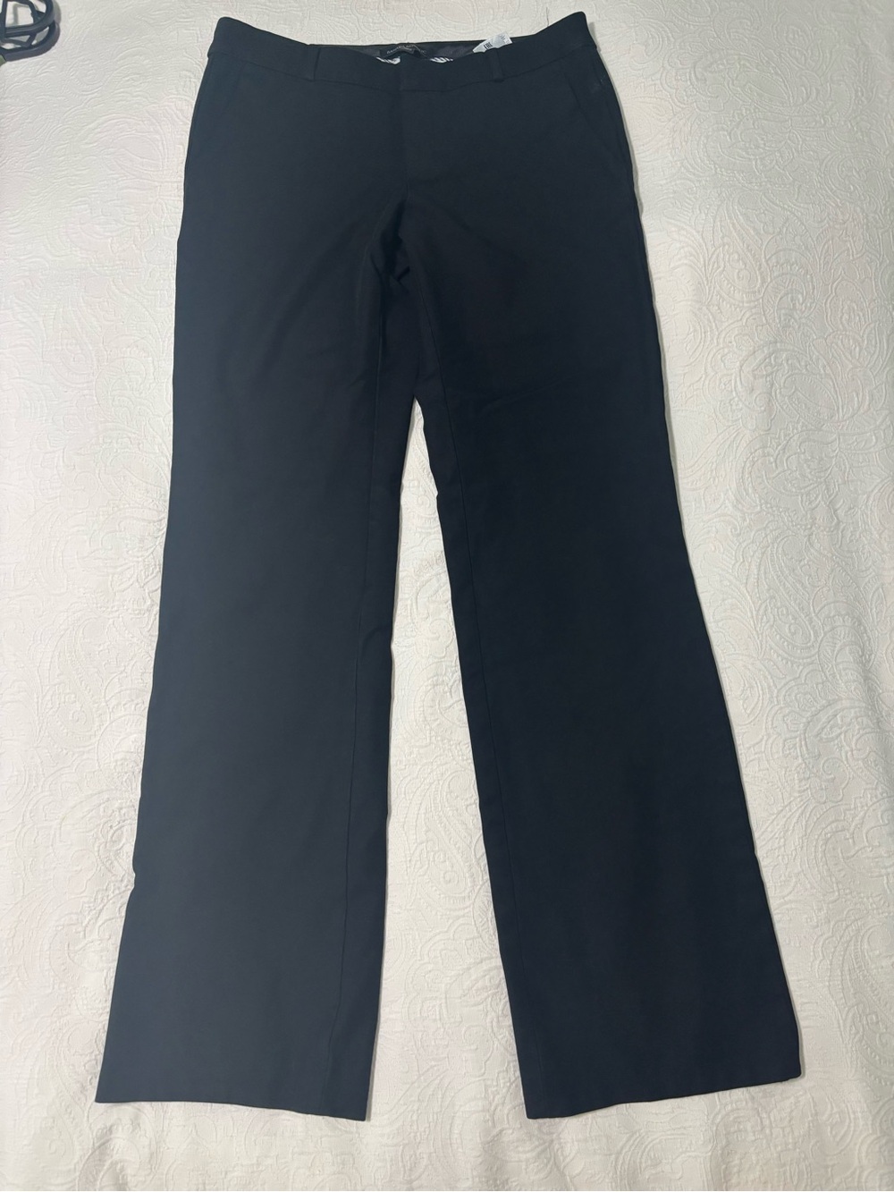 Banana Republic Black Wide-Leg Dress Pants
